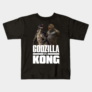 godzilla vs kong team godzilla Kong Kids T-Shirt